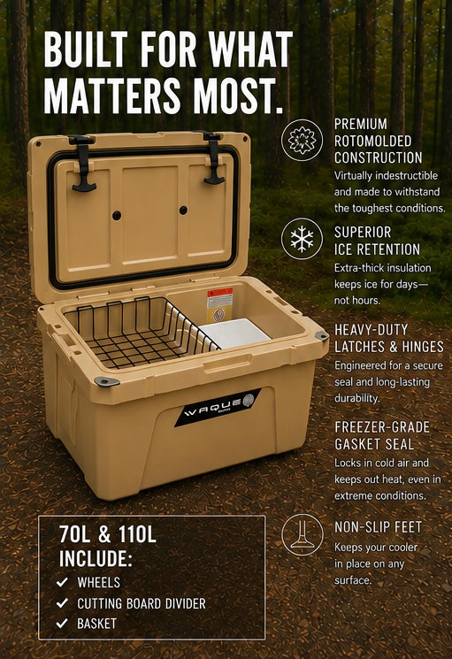 70L Waque Cooler with Wheels