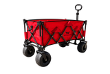 Red XL Foldable Wagon with Sand Tires